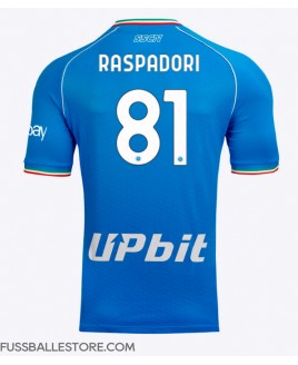 Günstige SSC Napoli Giacomo Raspadori #81 Heimtrikot 2023-24 Kurzarm